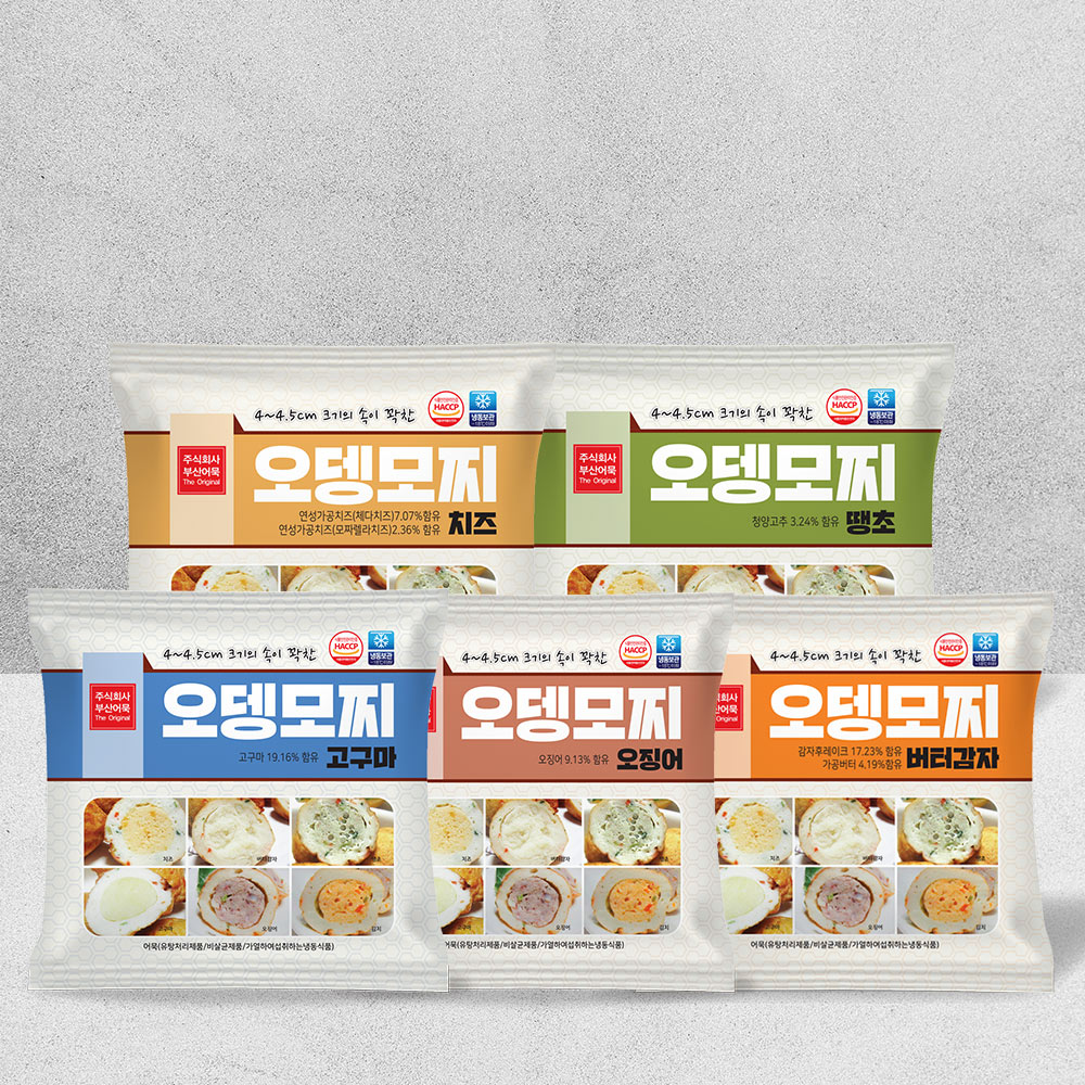 오뎅모찌 (버터감자, 치즈, 땡초, 오징어, 고구마) 140g